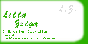 lilla zsiga business card